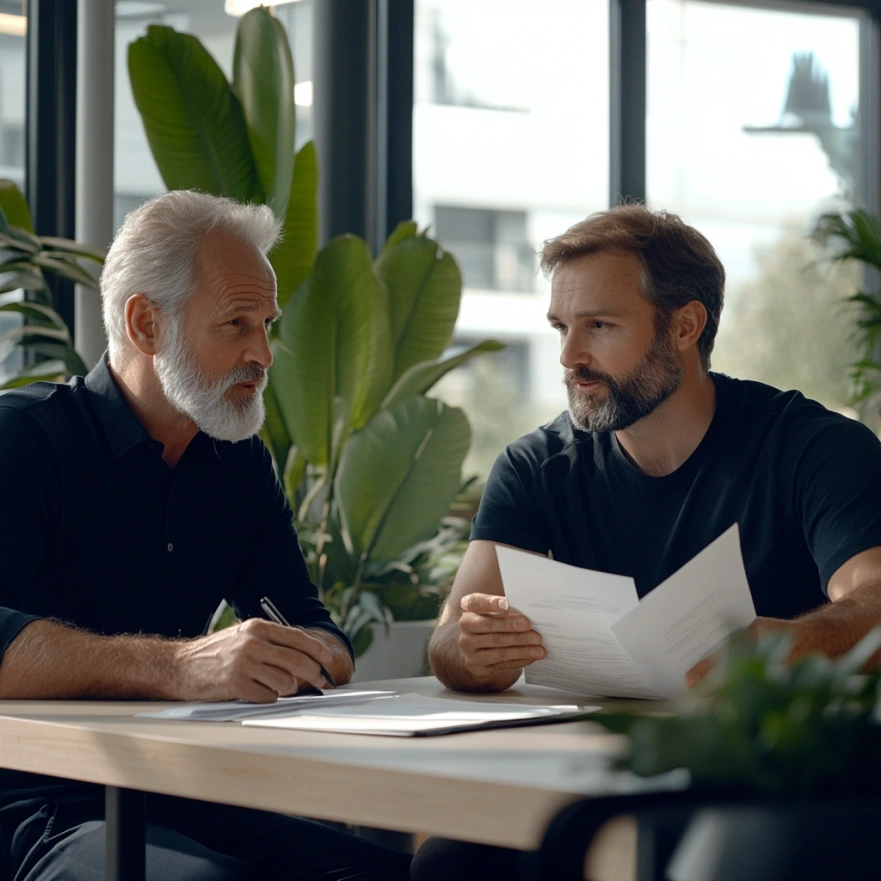 Консультація тренера з пенсіонеркою